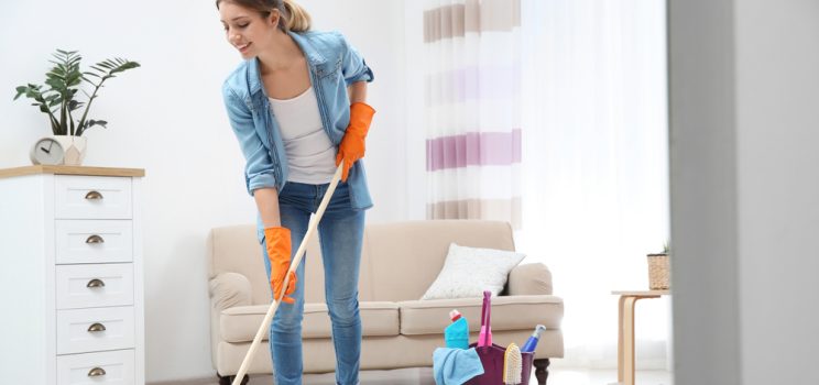 How do you clean different flooring types?